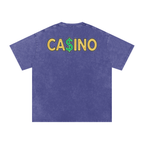 Casino - Snow Washed Oversized Cotton T-Shirt