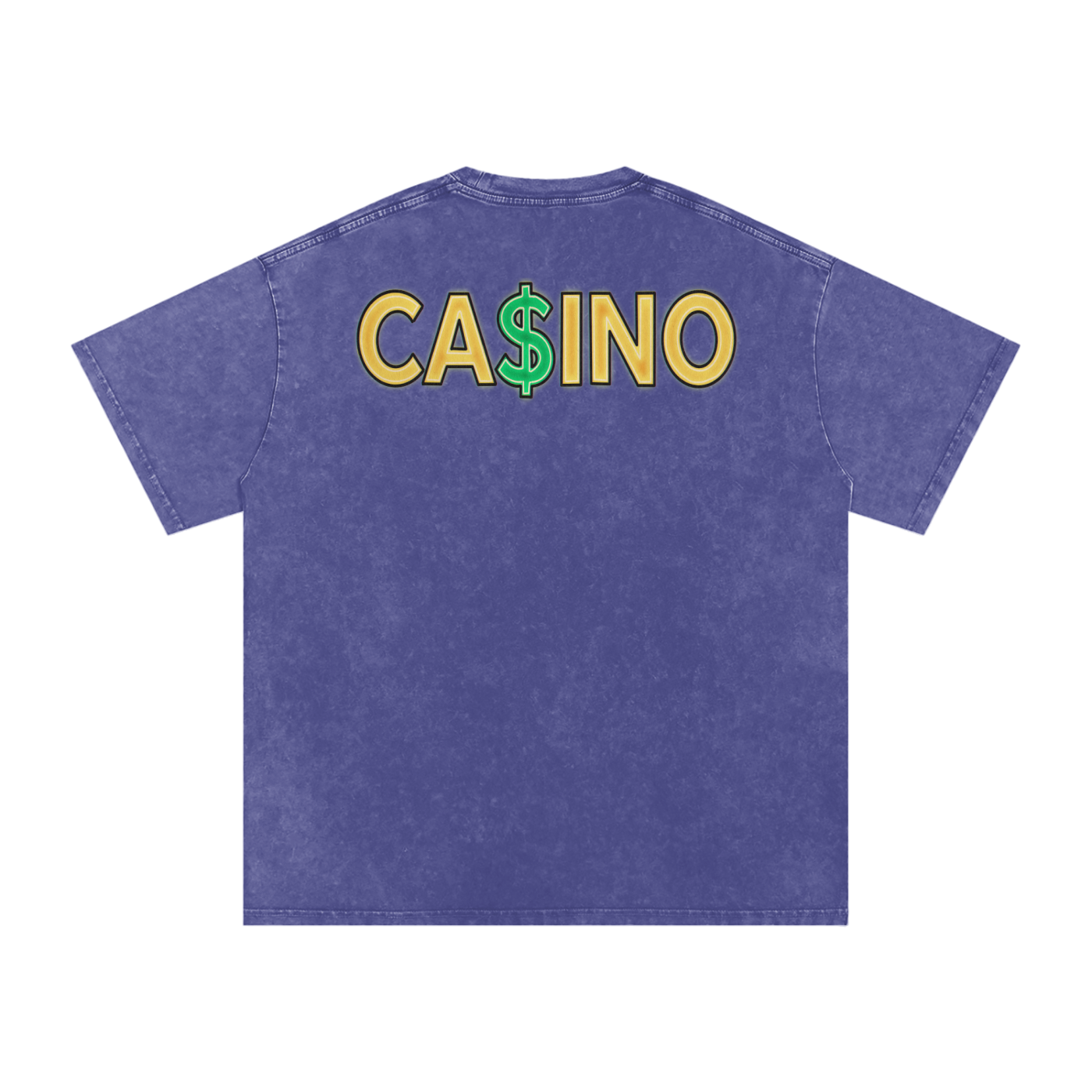 Casino - Snow Washed Oversized Cotton T-Shirt
