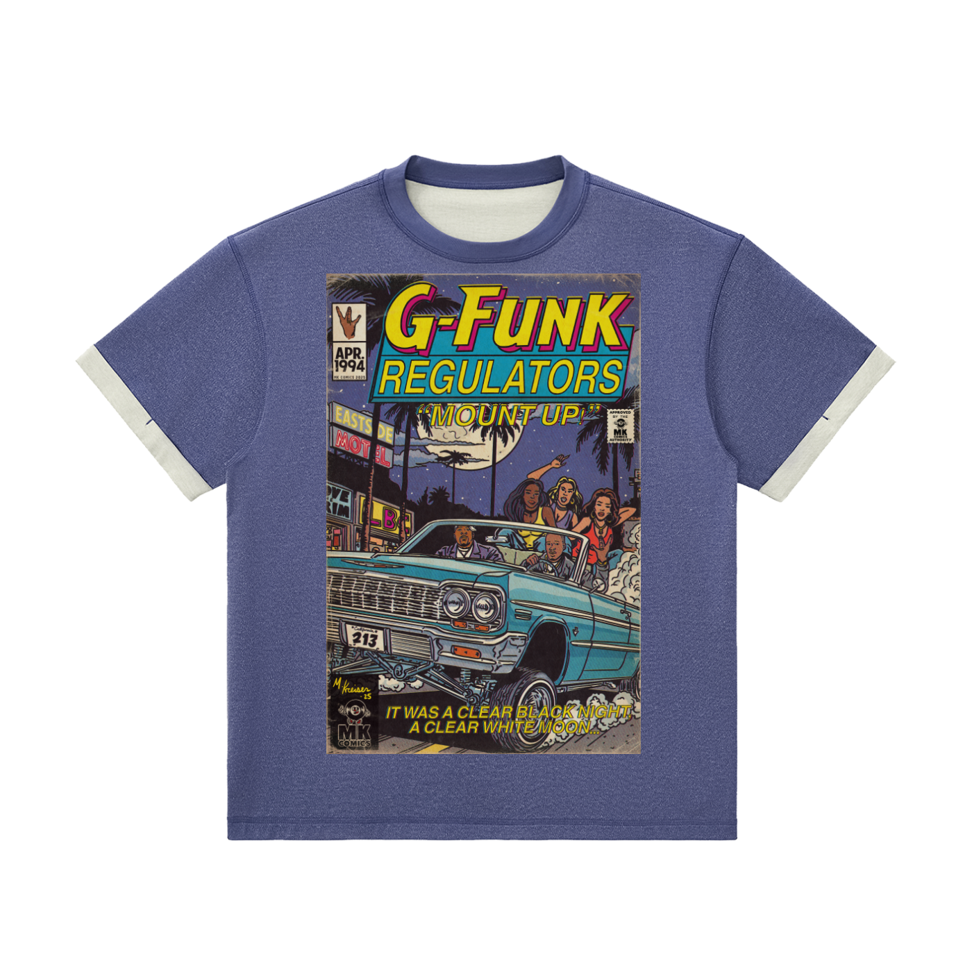 Regulate - Contrast Cuff Cuffed T-Shirt