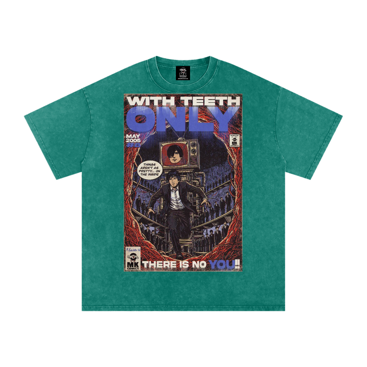 Only - Snow Washed Oversized Cotton T-Shirt