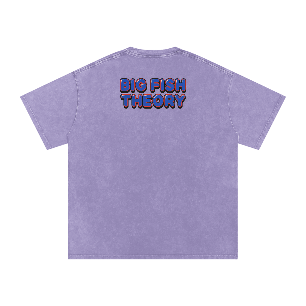 Big Fish Theory - Snow Washed Oversized Cotton T-Shirt