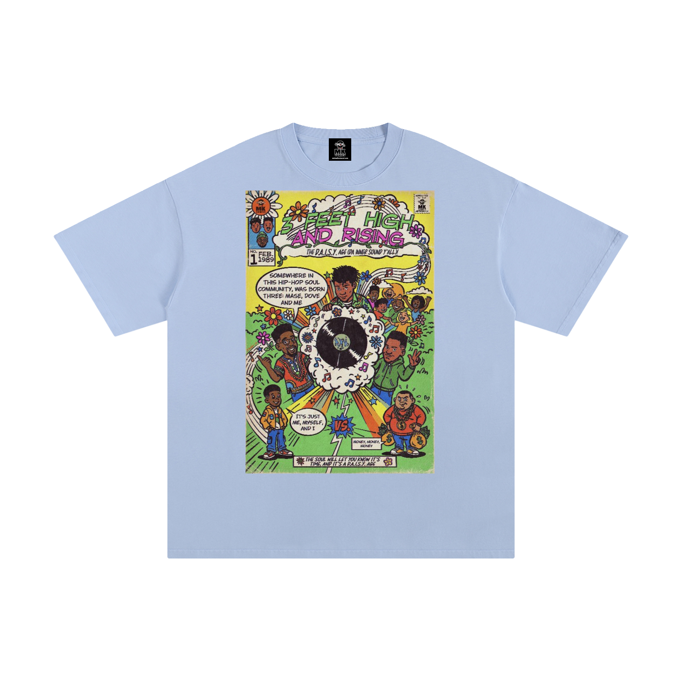 3 Feet High & Rising - Unisex Pure Cotton T-Shirt