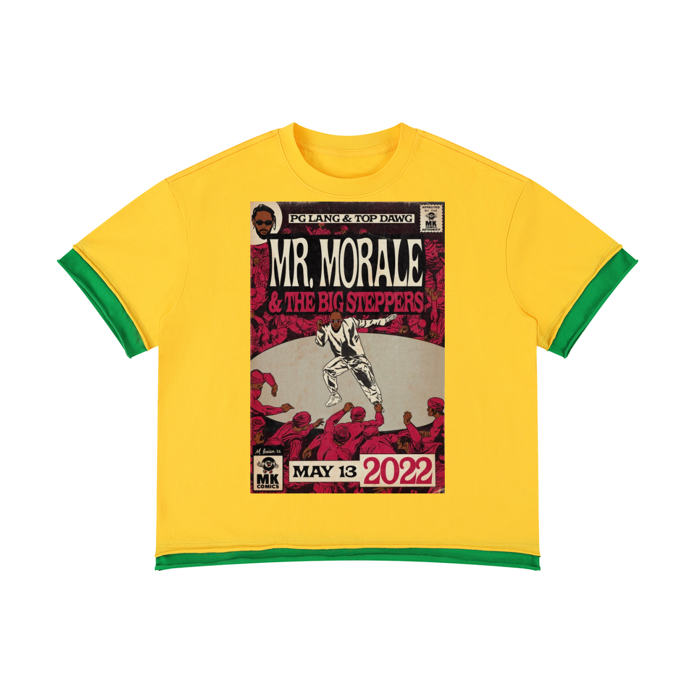 Mr. Morale & the Big Steppers - Unisex Boxy Color Block T-Shirt