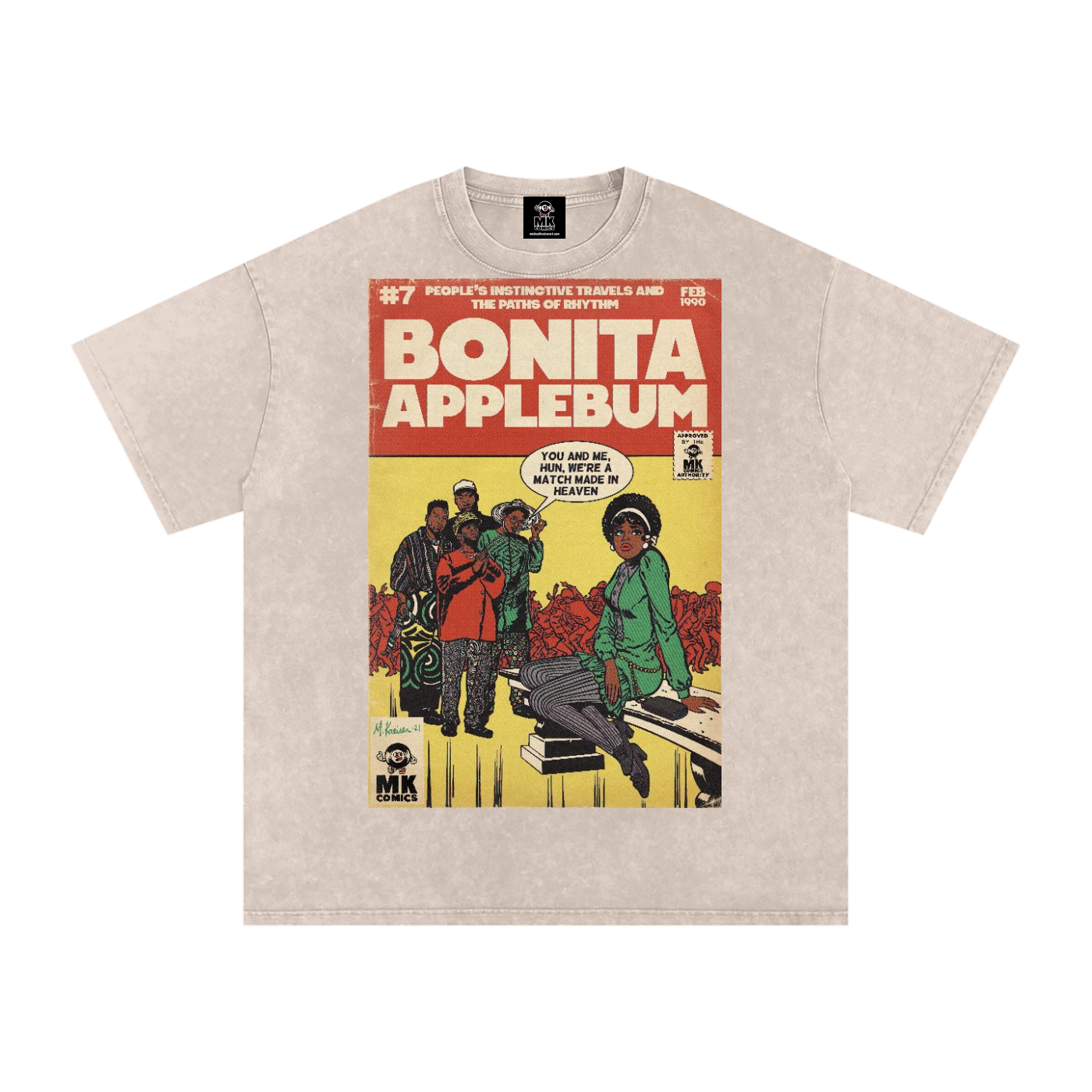 Bonita Applebum - Snow Washed Oversized Cotton T-Shirt