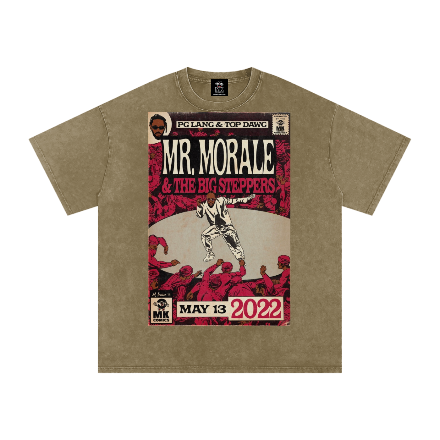 Mr. Morale & the Big Steppers - Snow Washed Oversized Cotton T-Shirt
