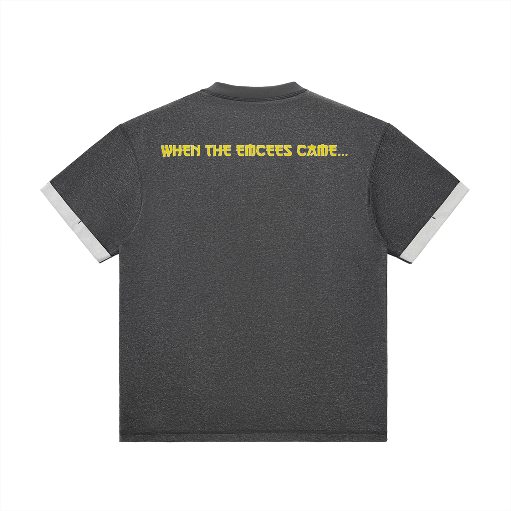 Liquid Swords - Contrast Cuff Cuffed T-Shirt