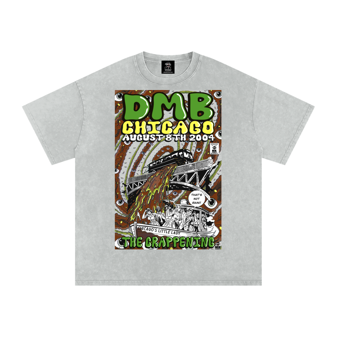 The Crappening - Snow Washed Oversized Cotton T-Shirt