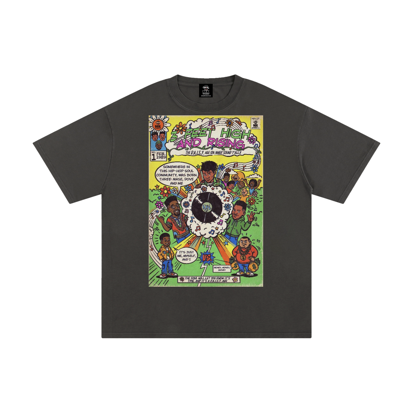 3 Feet High & Rising - Unisex Pure Cotton T-Shirt