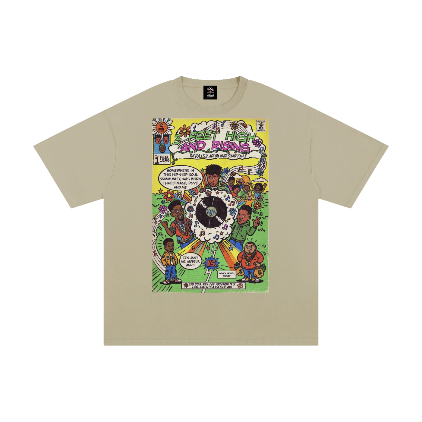 3 Feet High & Rising - Unisex Pure Cotton T-Shirt