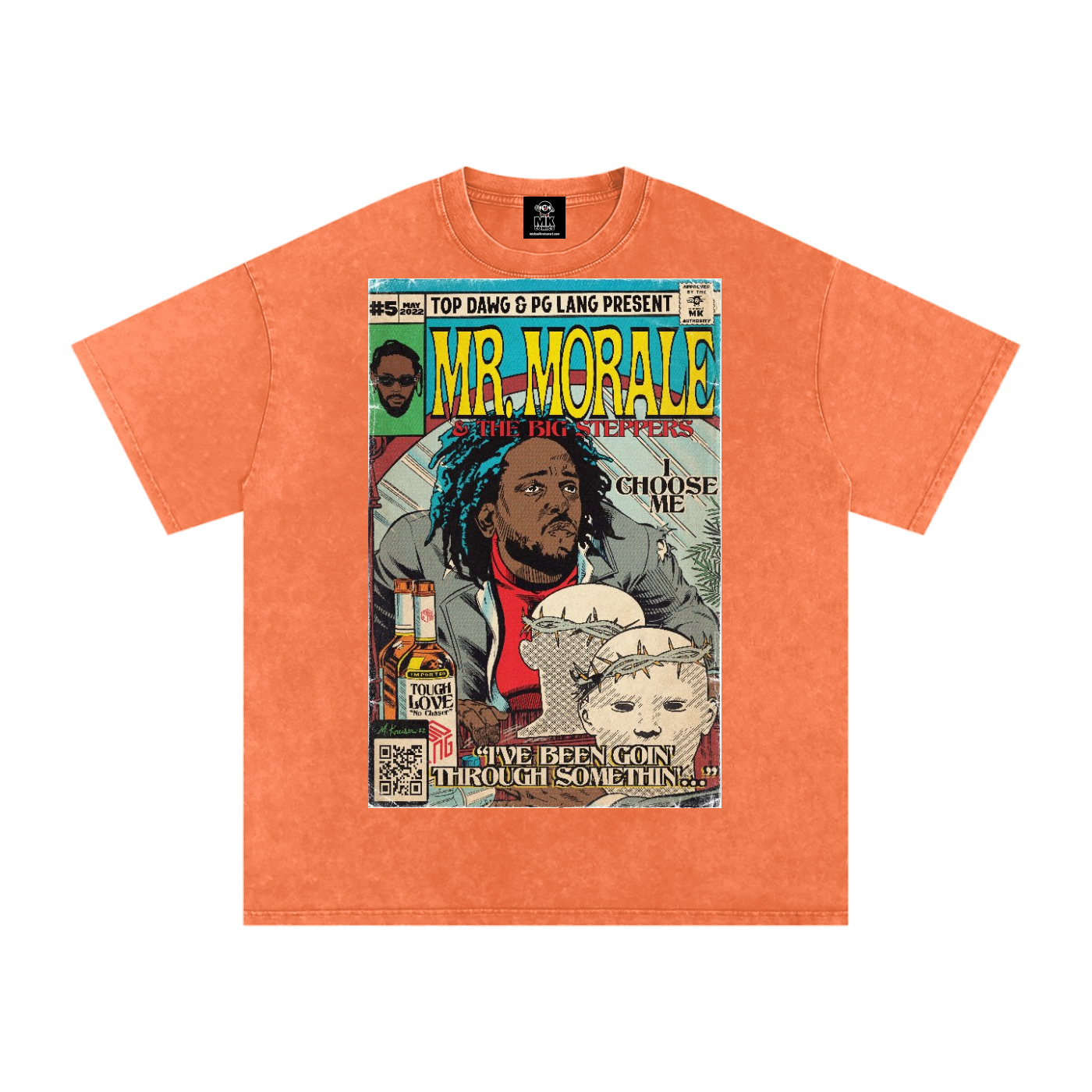Mr. Morale & the Big Steppers - Snow Washed Oversized Cotton T-Shirt