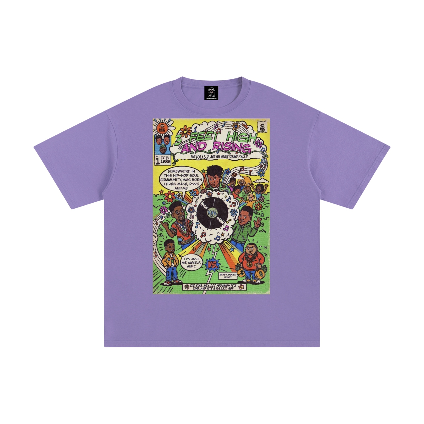 3 Feet High & Rising - Unisex Pure Cotton T-Shirt