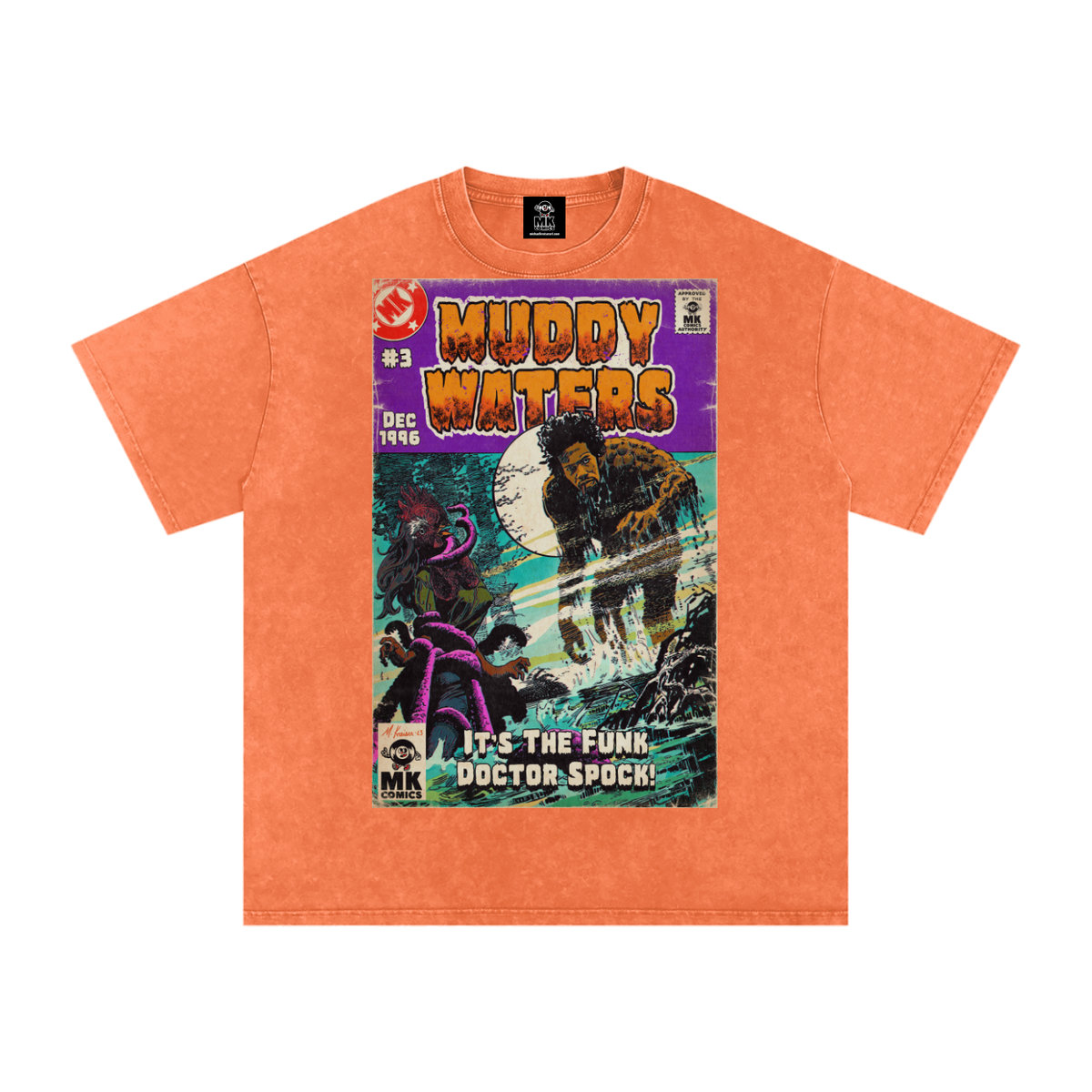 Muddy Waters - Snow Washed Oversized Cotton T-Shirt