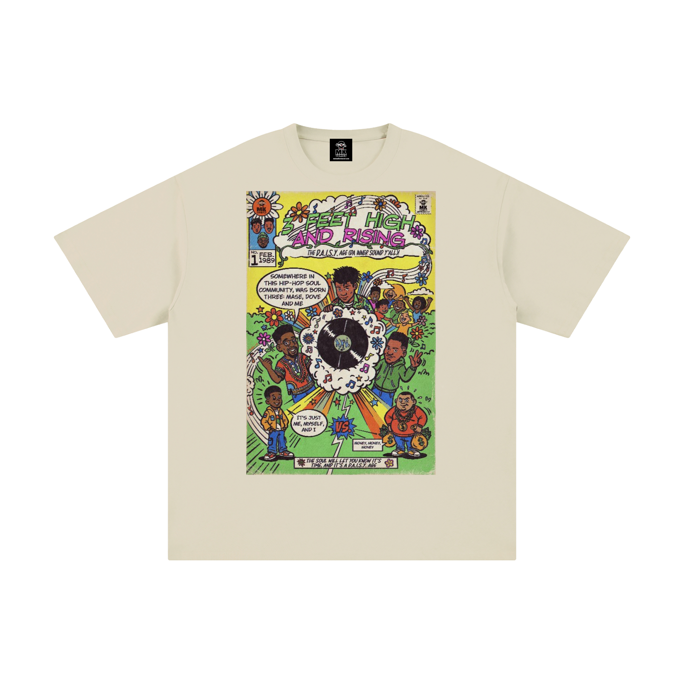 3 Feet High & Rising - Unisex Pure Cotton T-Shirt