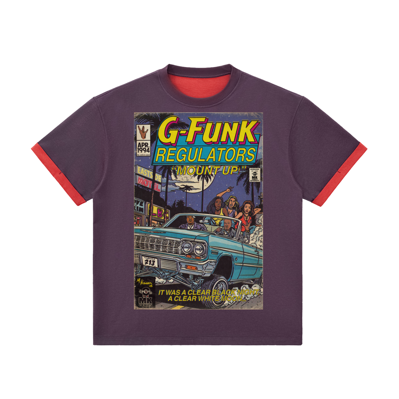 Regulate - Contrast Cuff Cuffed T-Shirt