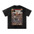 Things Fall Apart - Snow Washed Oversized Cotton T-Shirt