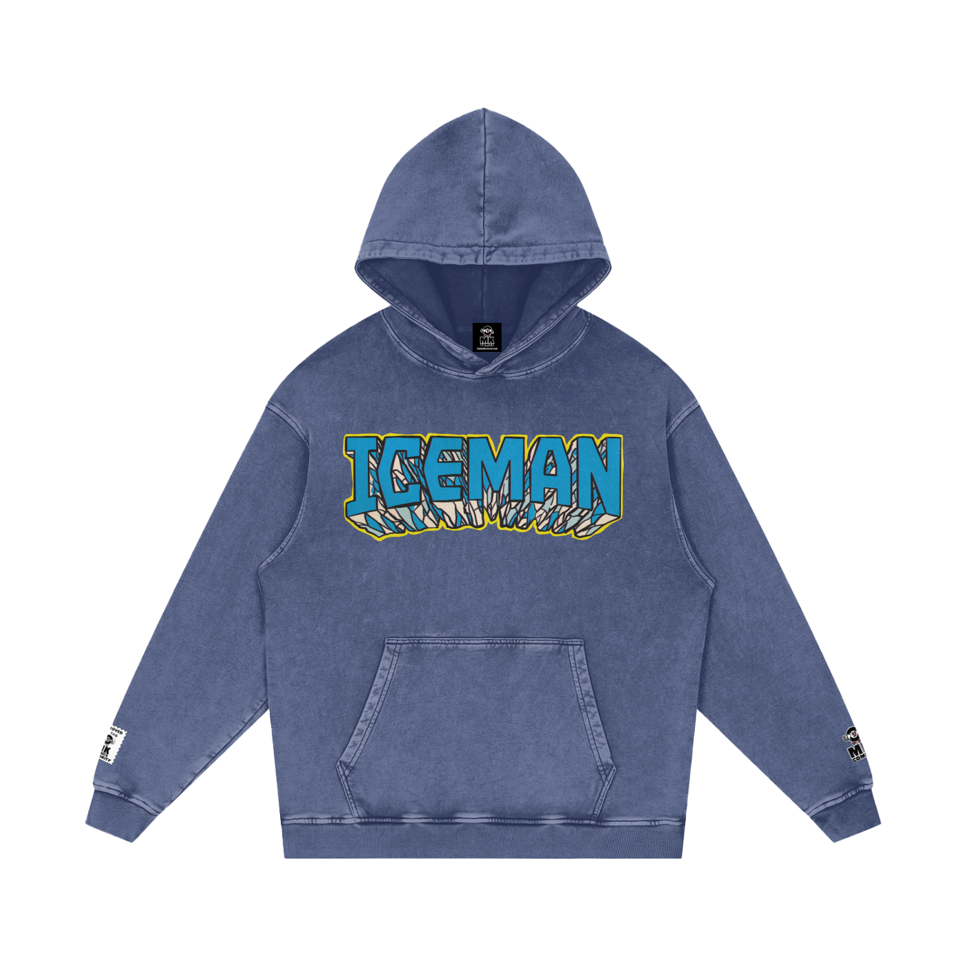 Iceman - Snow Washed Loose Cotton Hoodie