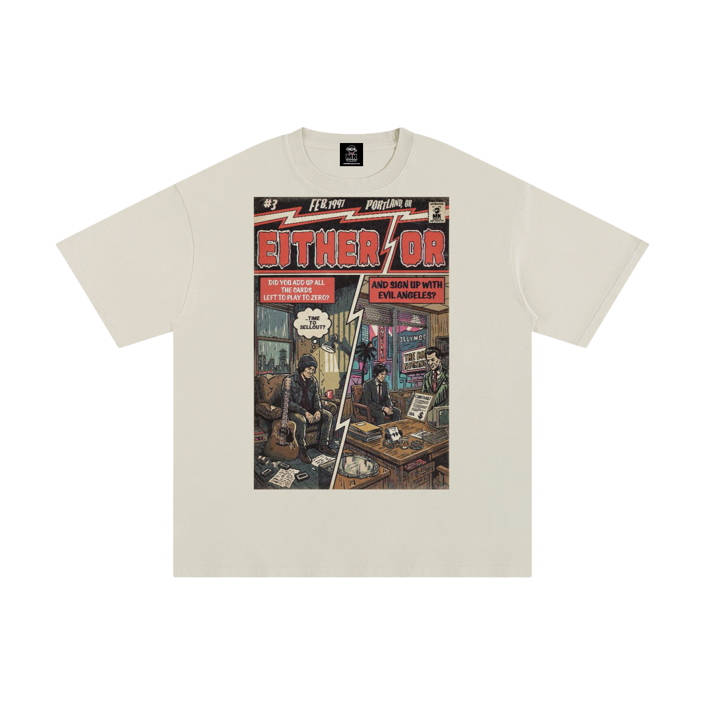 Either/Or - Unisex Pure Cotton T-Shirt