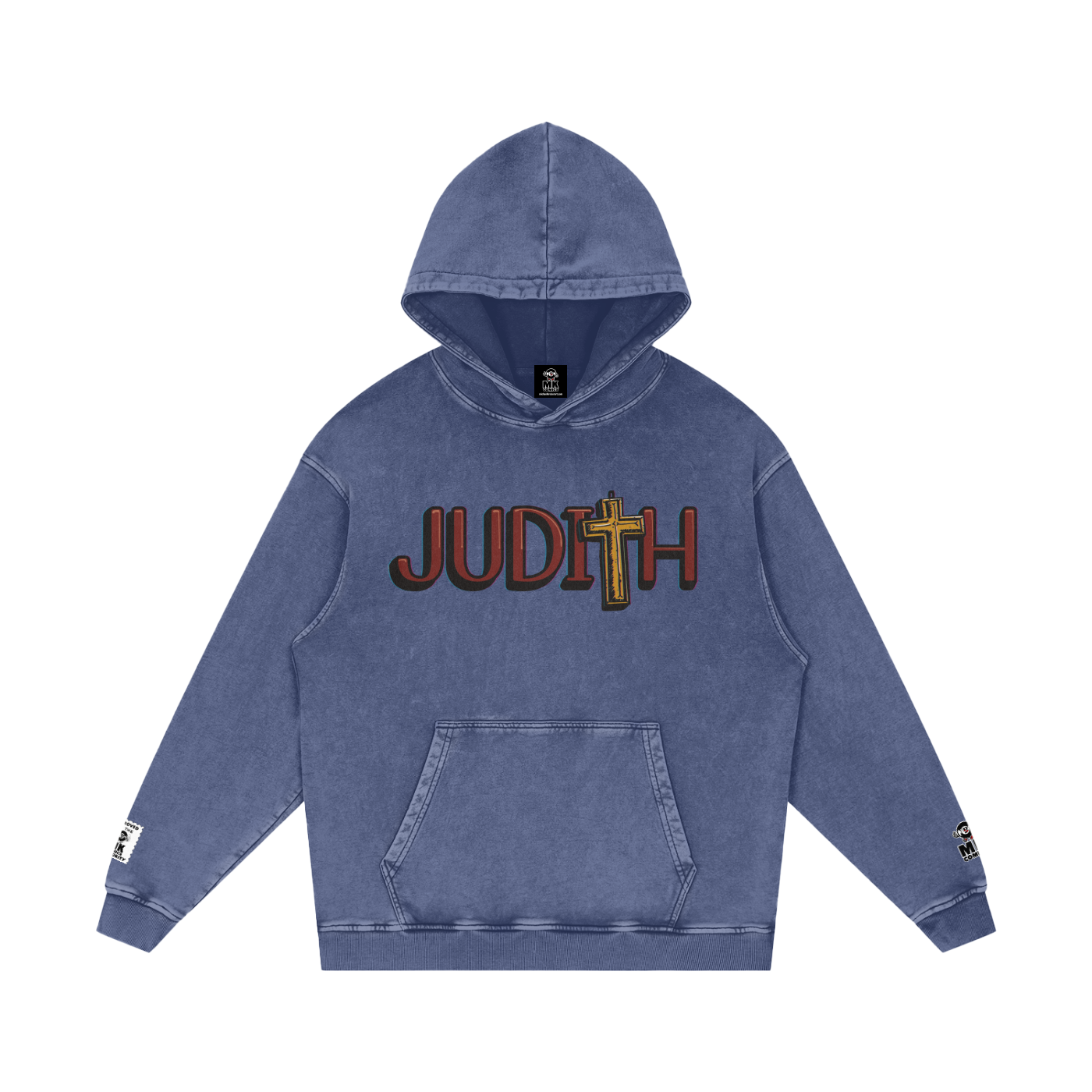 Judith - Snow Washed Loose Cotton Hoodie