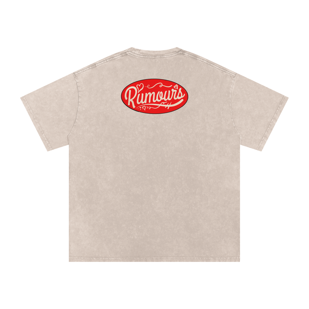 Rumours - Snow Washed Oversized Cotton T-Shirt