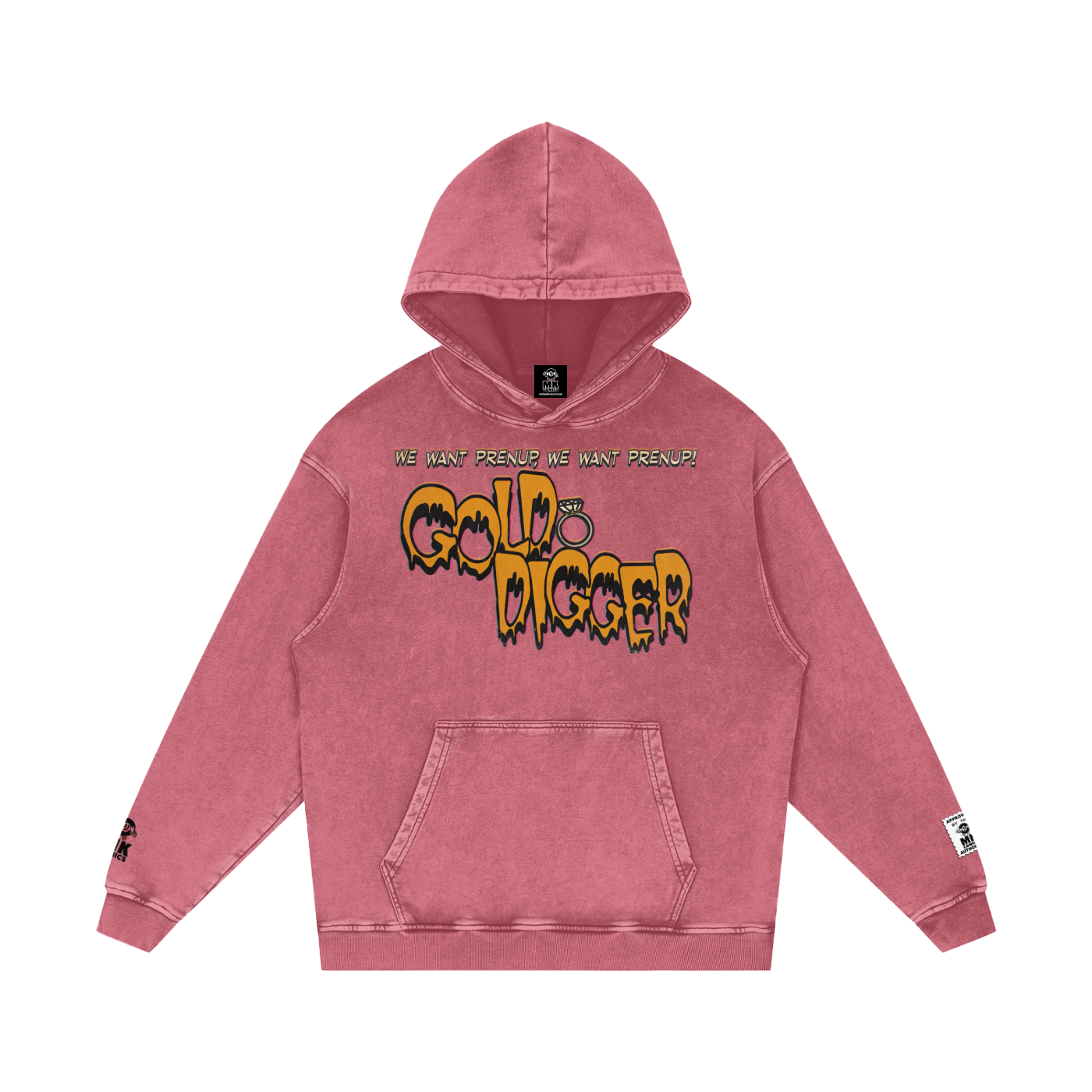 Gold Digger - Snow Washed Loose Cotton Hoodie