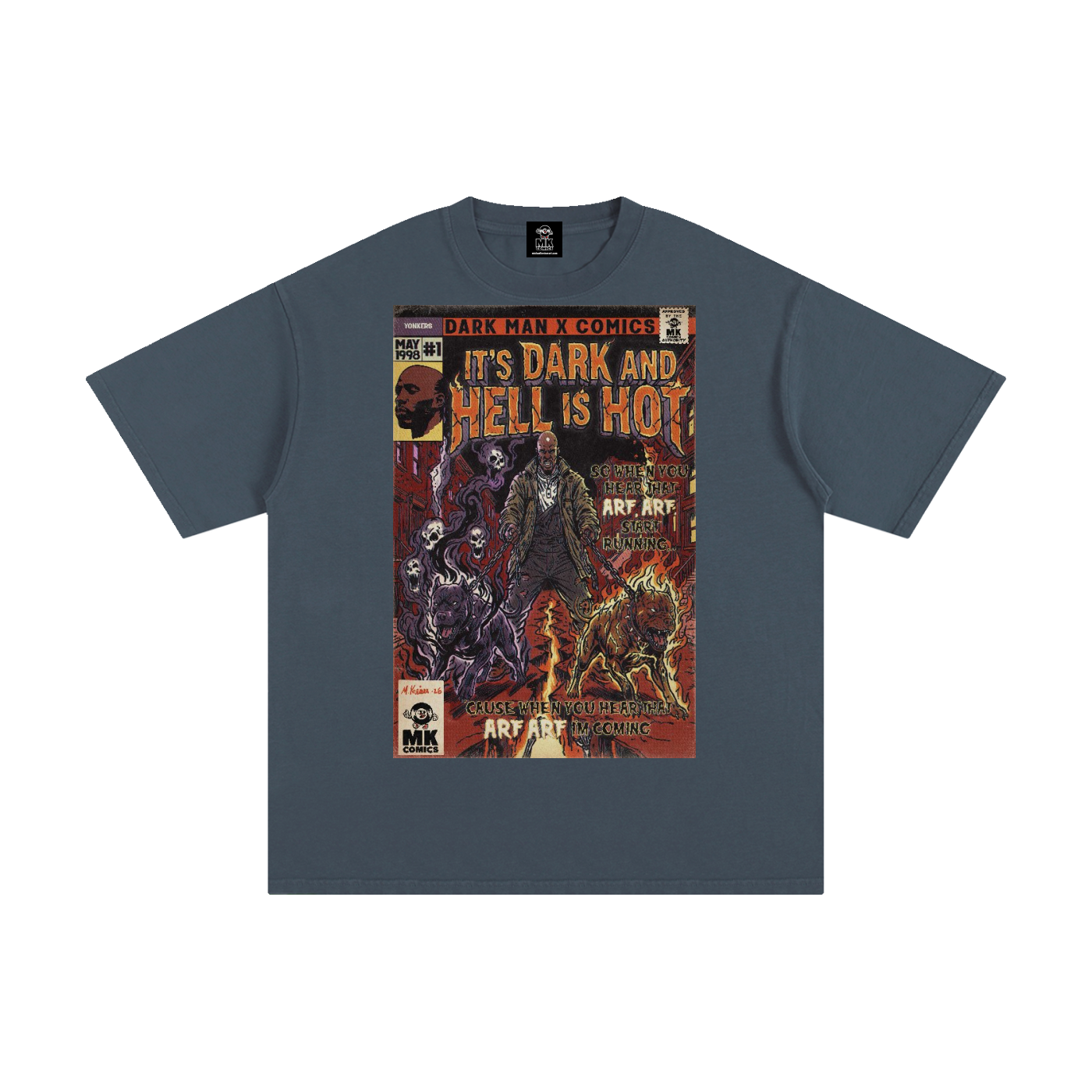 It's Dark & Hell is Hot - Unisex Pure Cotton T-Shirt