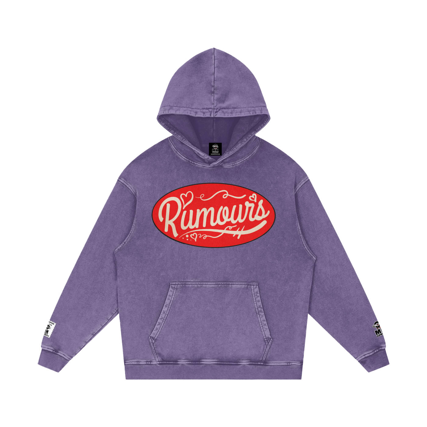 Rumours - Snow Washed Loose Cotton Hoodie