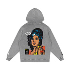 Love is a Losing Game - Snow Washed Loose Cotton Hoodie