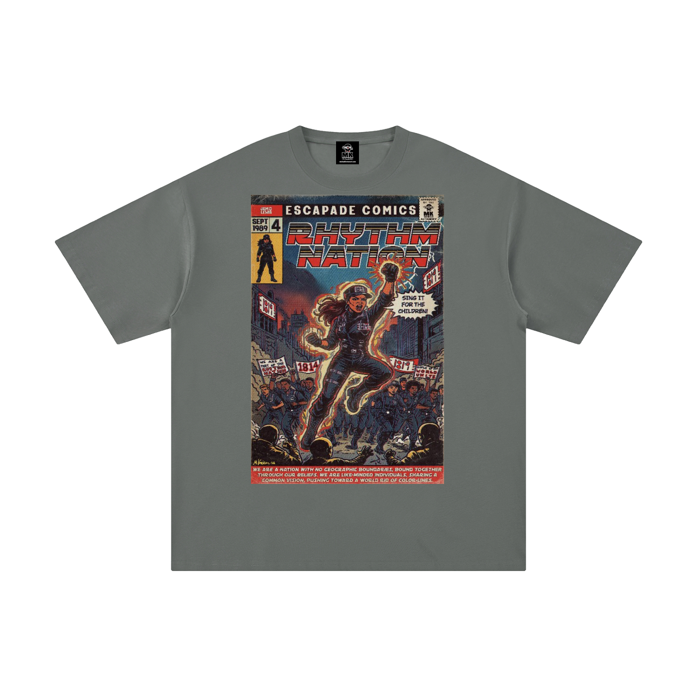 Rhythm Nation - Unisex Pure Cotton T-Shirt