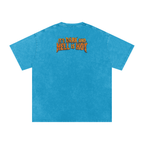 It's Dark & Hell is Hot - Snow Washed Oversized Cotton T-Shirt