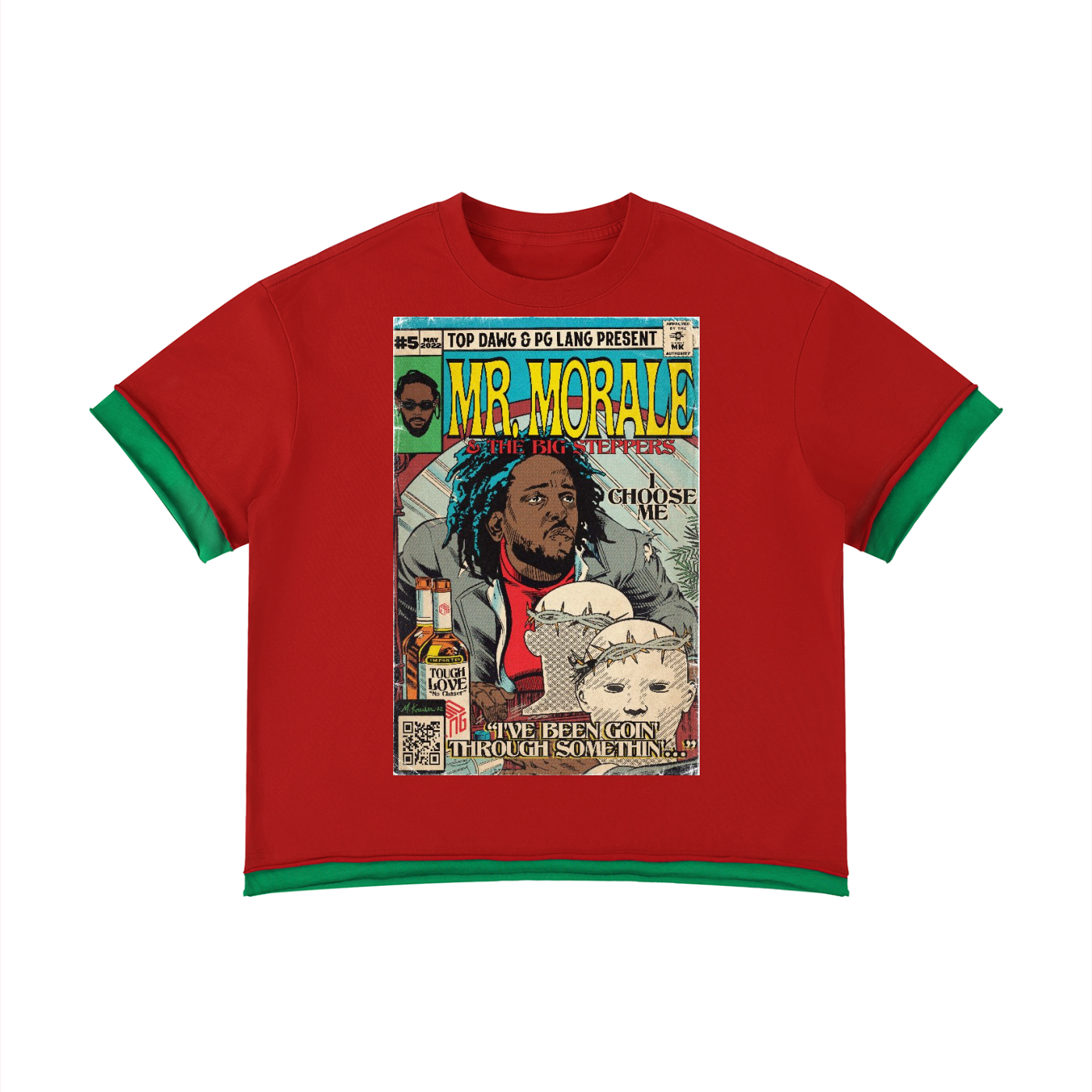 Mr. Morale & the Big Steppers - Unisex Boxy Color Block T-Shirt