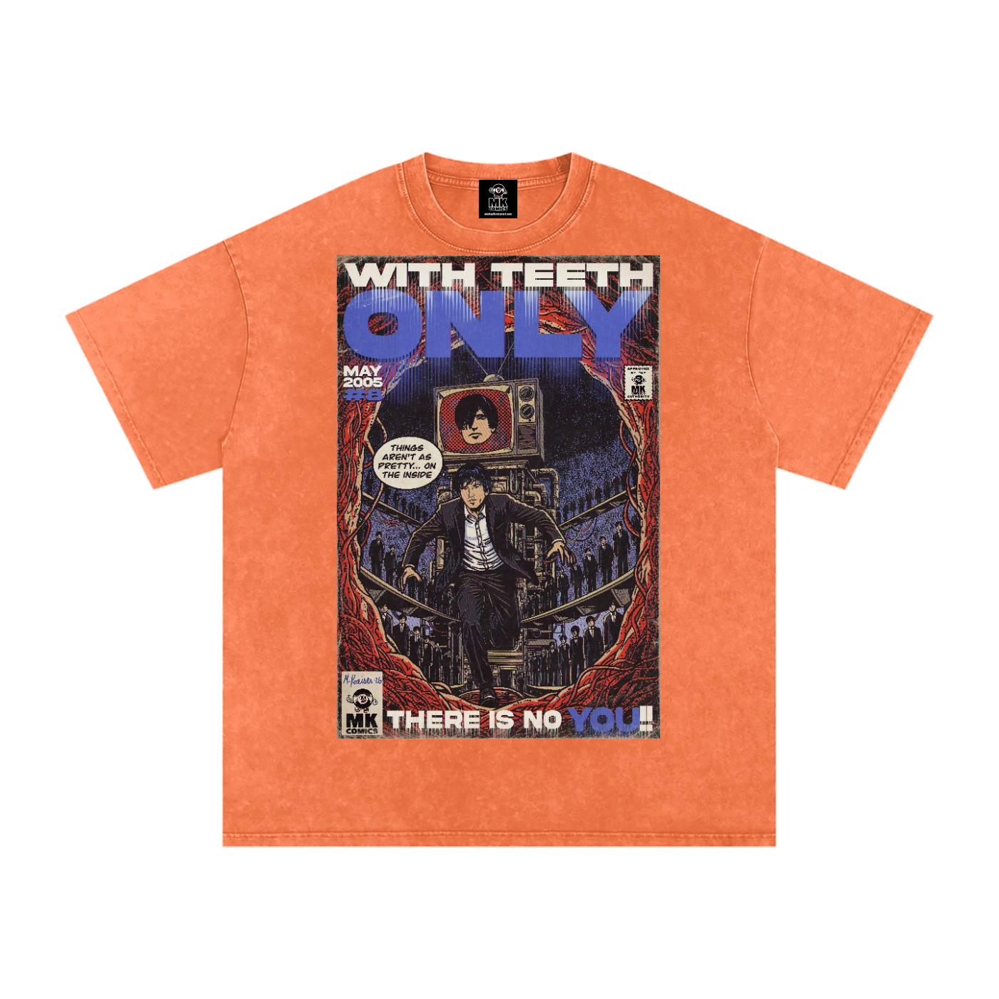 Only - Snow Washed Oversized Cotton T-Shirt