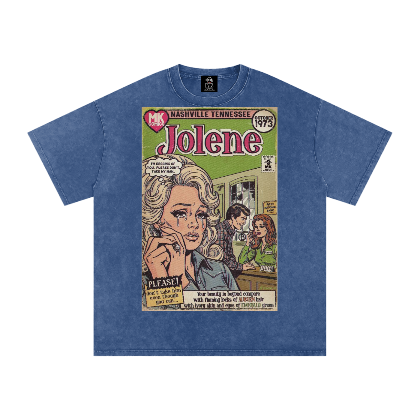 Jolene - Snow Washed Oversized Cotton T-Shirt