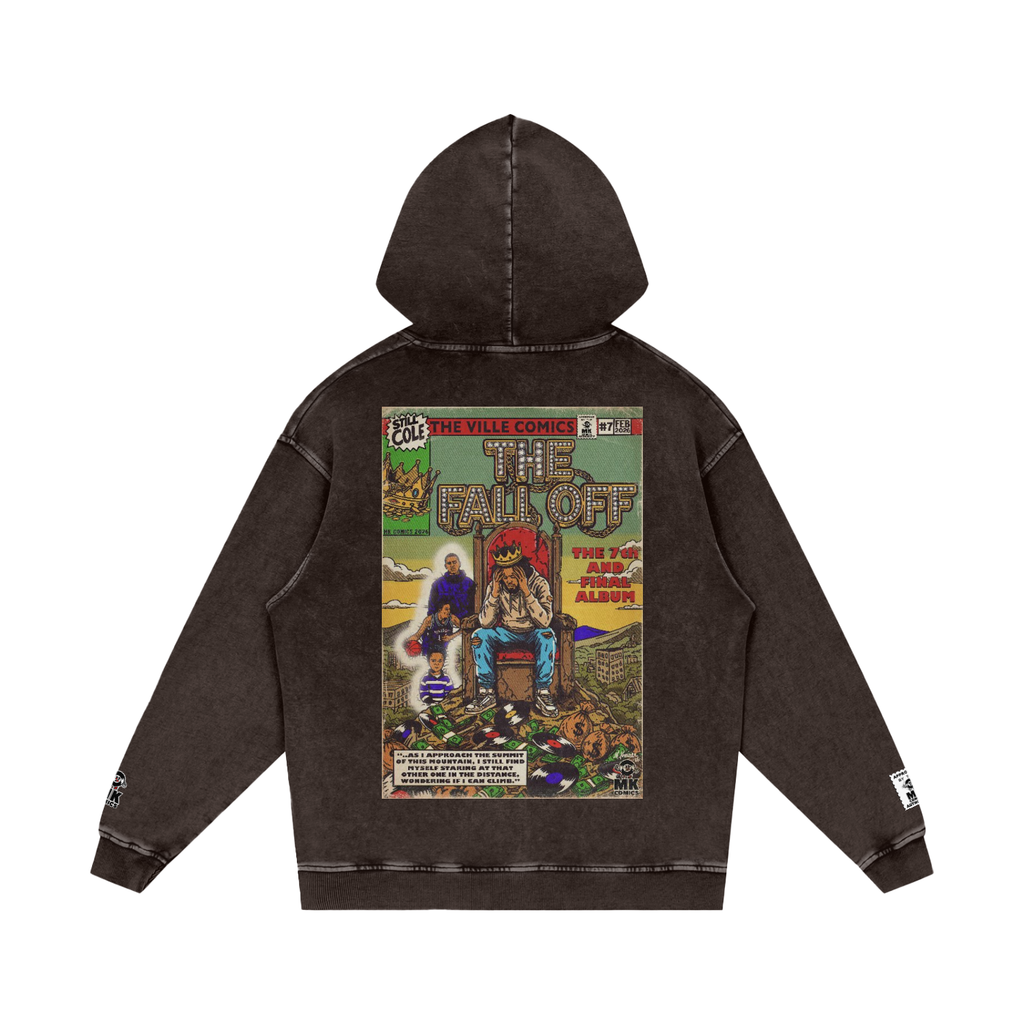 The Fall Off - Snow Washed Loose Cotton Hoodie