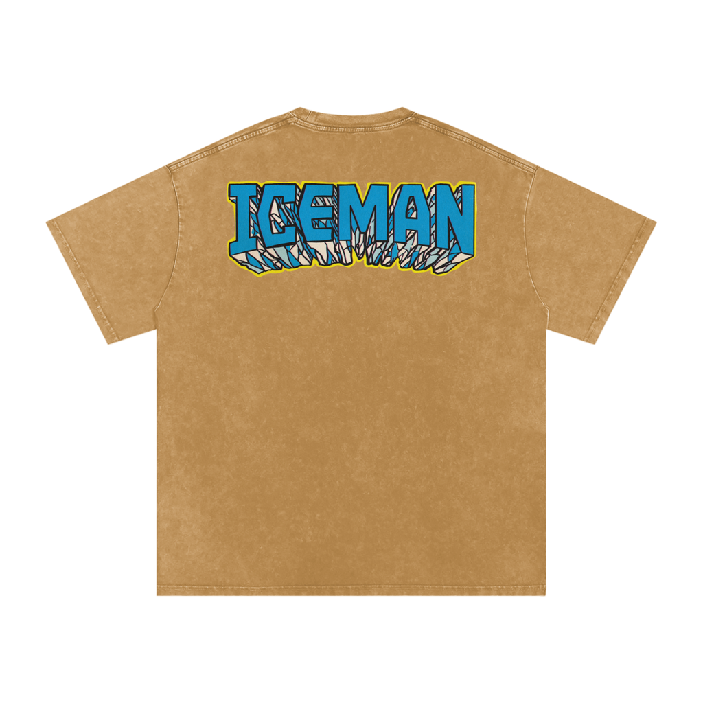 Iceman - Snow Washed Oversized Cotton T-Shirt