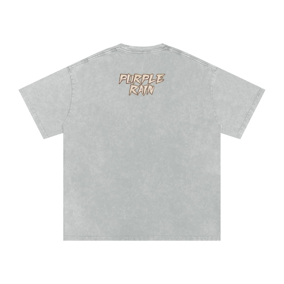 Purple Rain - Snow Washed Oversized Cotton T-Shirt