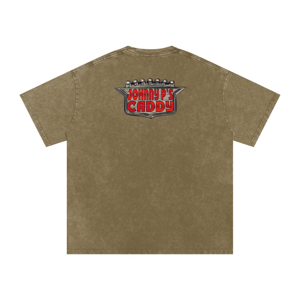 Johnny P's Caddy - Snow Washed Oversized Cotton T-Shirt