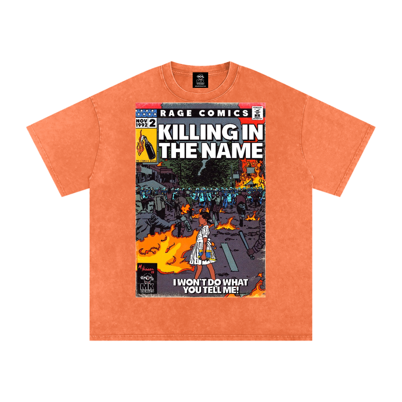 Killing in the Name - Snow Washed Oversized Cotton T-Shirt