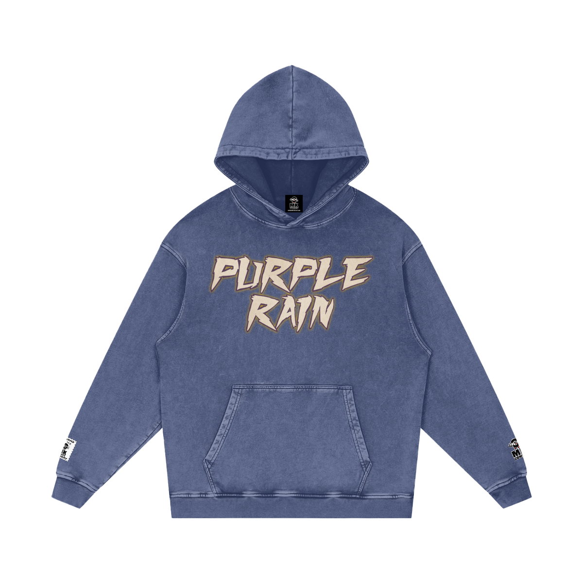 Purple Rain - Snow Washed Loose Cotton Hoodie