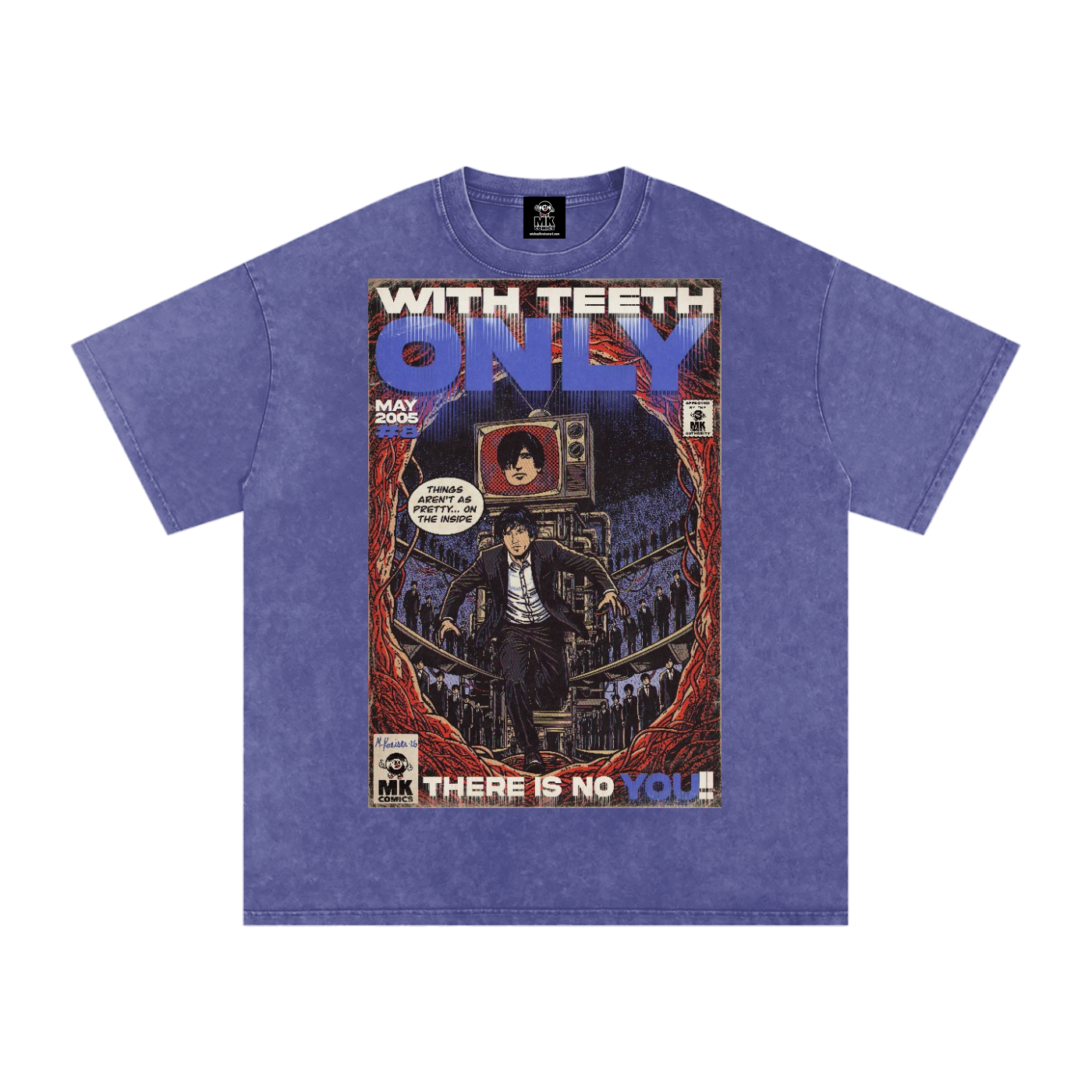 Only - Snow Washed Oversized Cotton T-Shirt