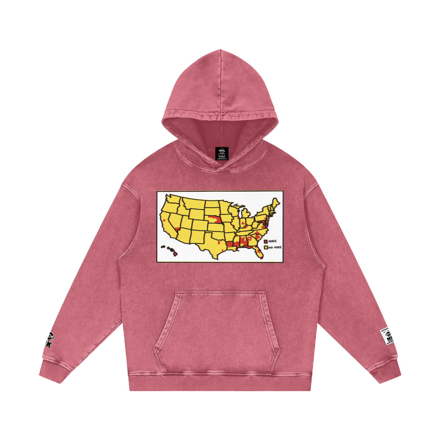 Word of Mouf - Snow Washed Loose Cotton Hoodie