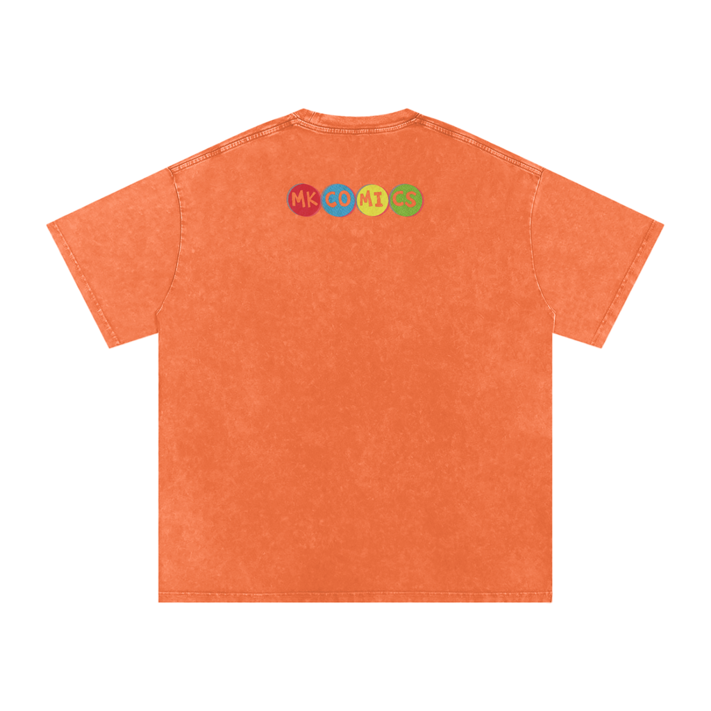 Twisted - Snow Washed Oversized Cotton T-Shirt