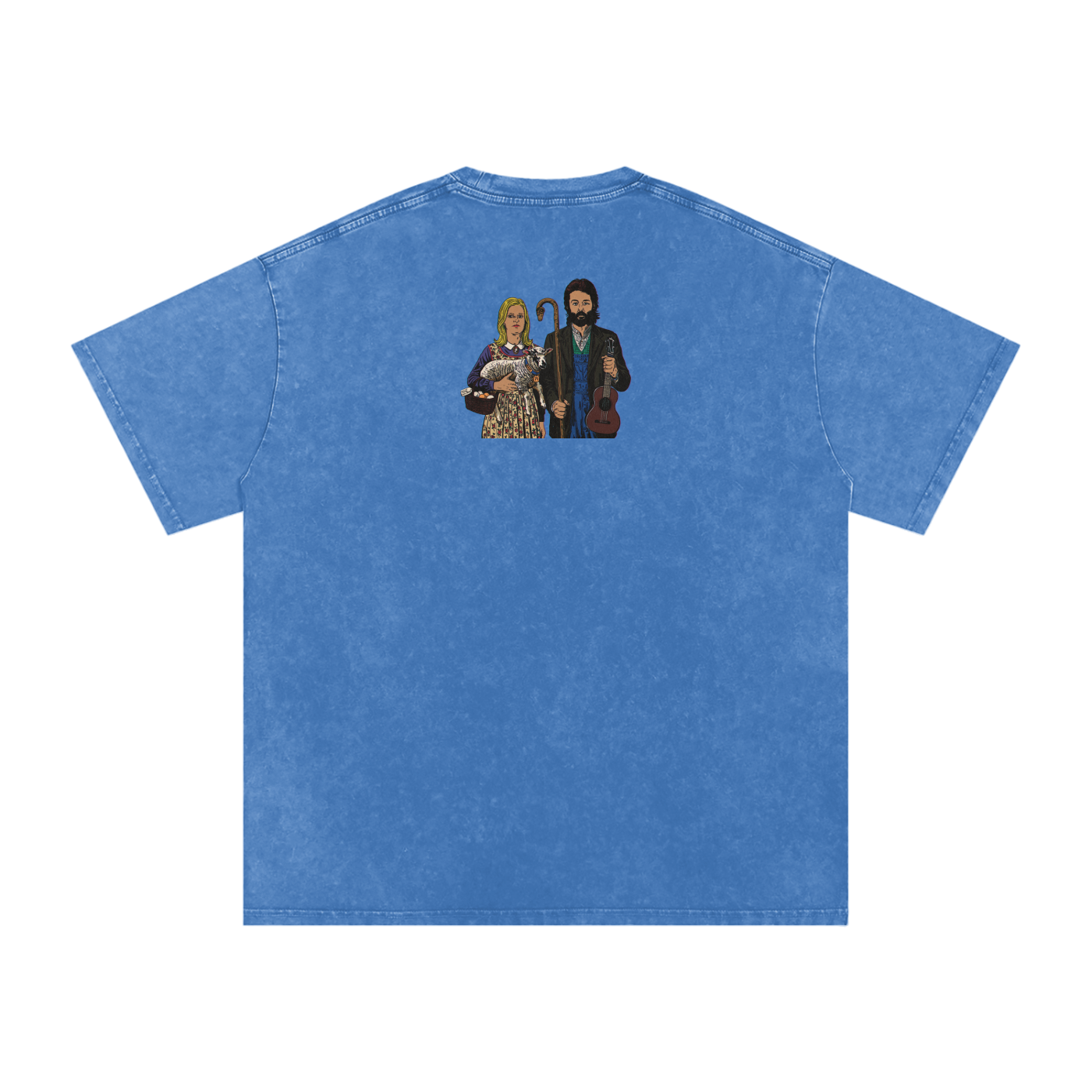 Ram - Snow Washed Oversized Cotton T-Shirt
