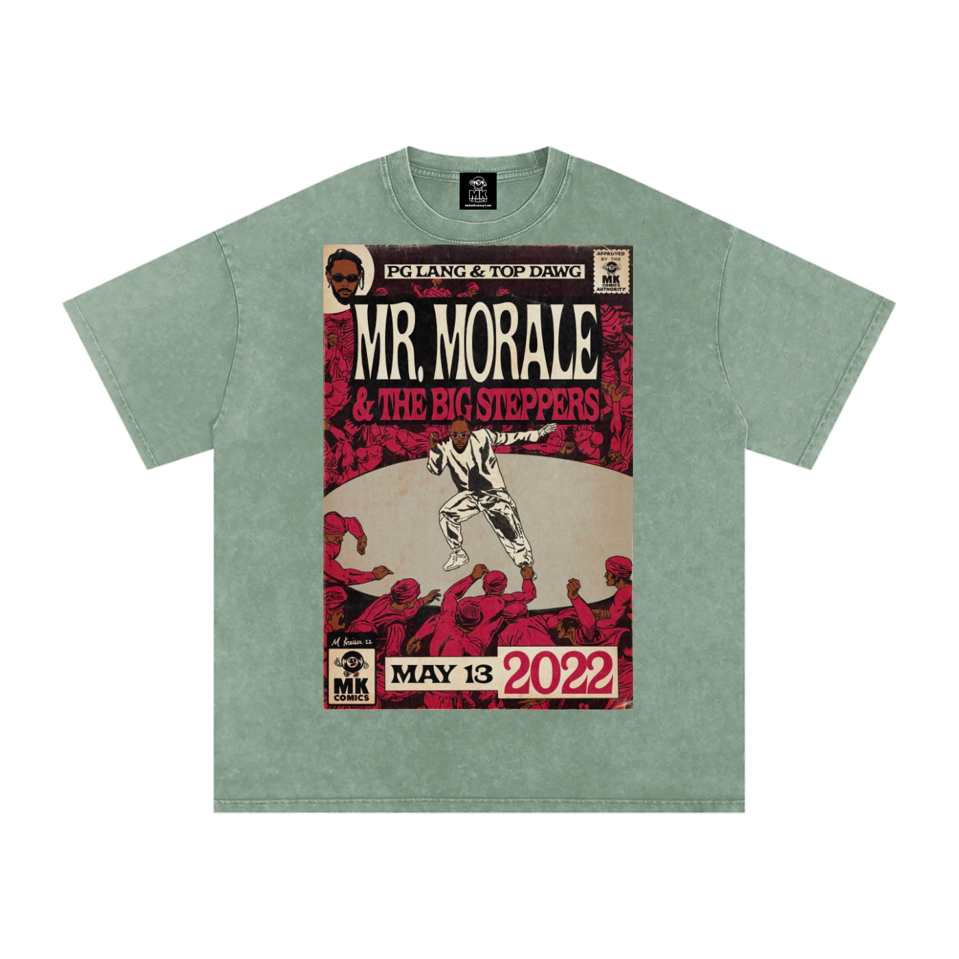 Mr. Morale & the Big Steppers - Snow Washed Oversized Cotton T-Shirt