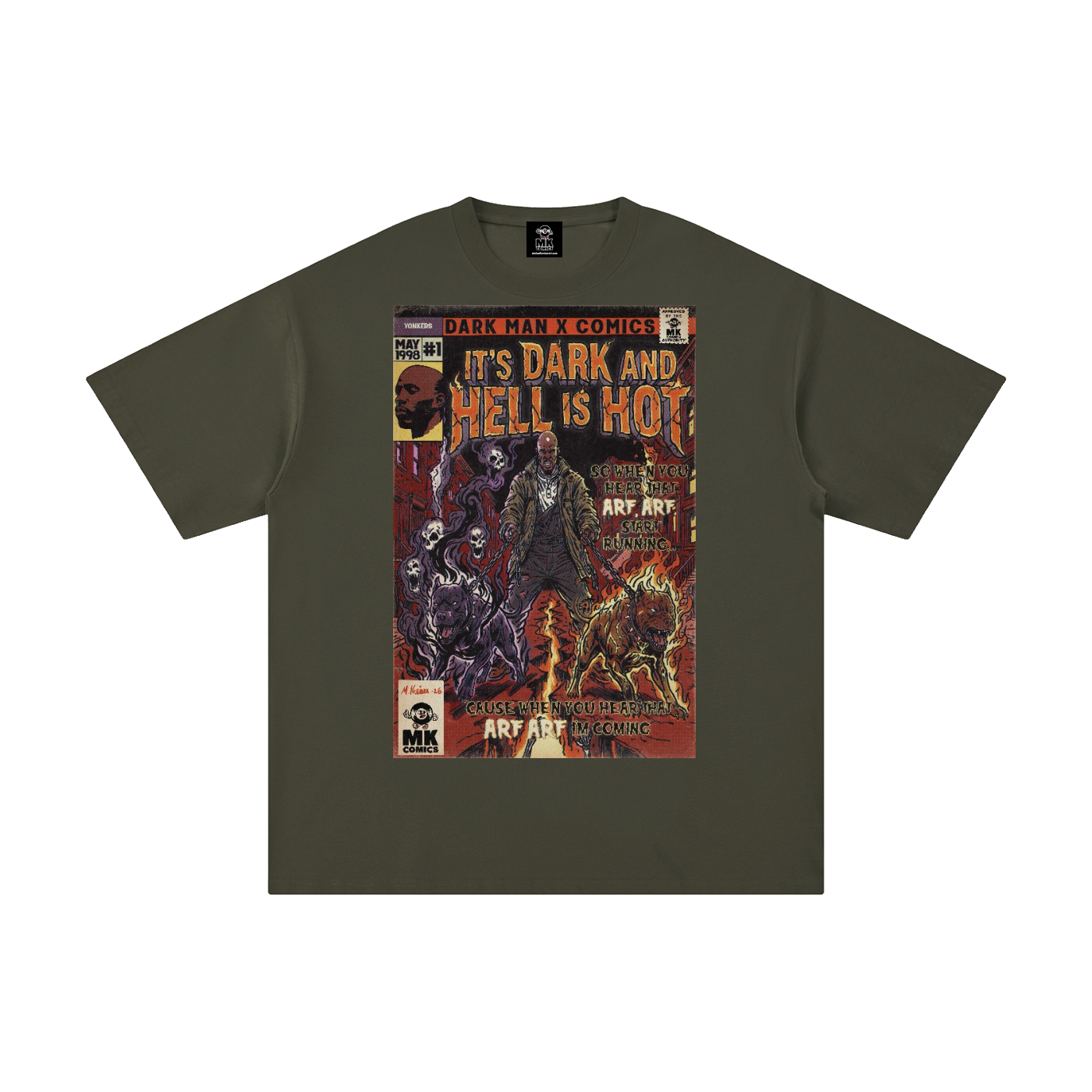 It's Dark & Hell is Hot - Unisex Pure Cotton T-Shirt