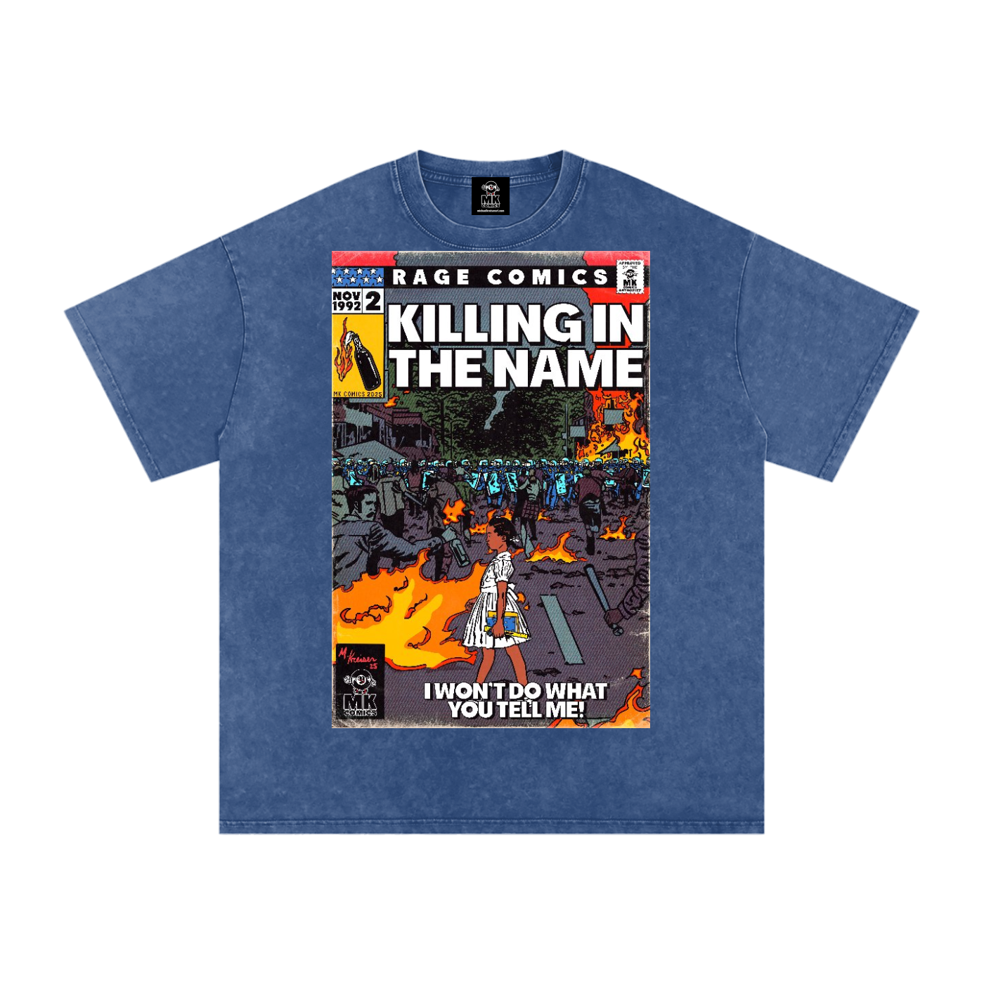 Killing in the Name - Snow Washed Oversized Cotton T-Shirt