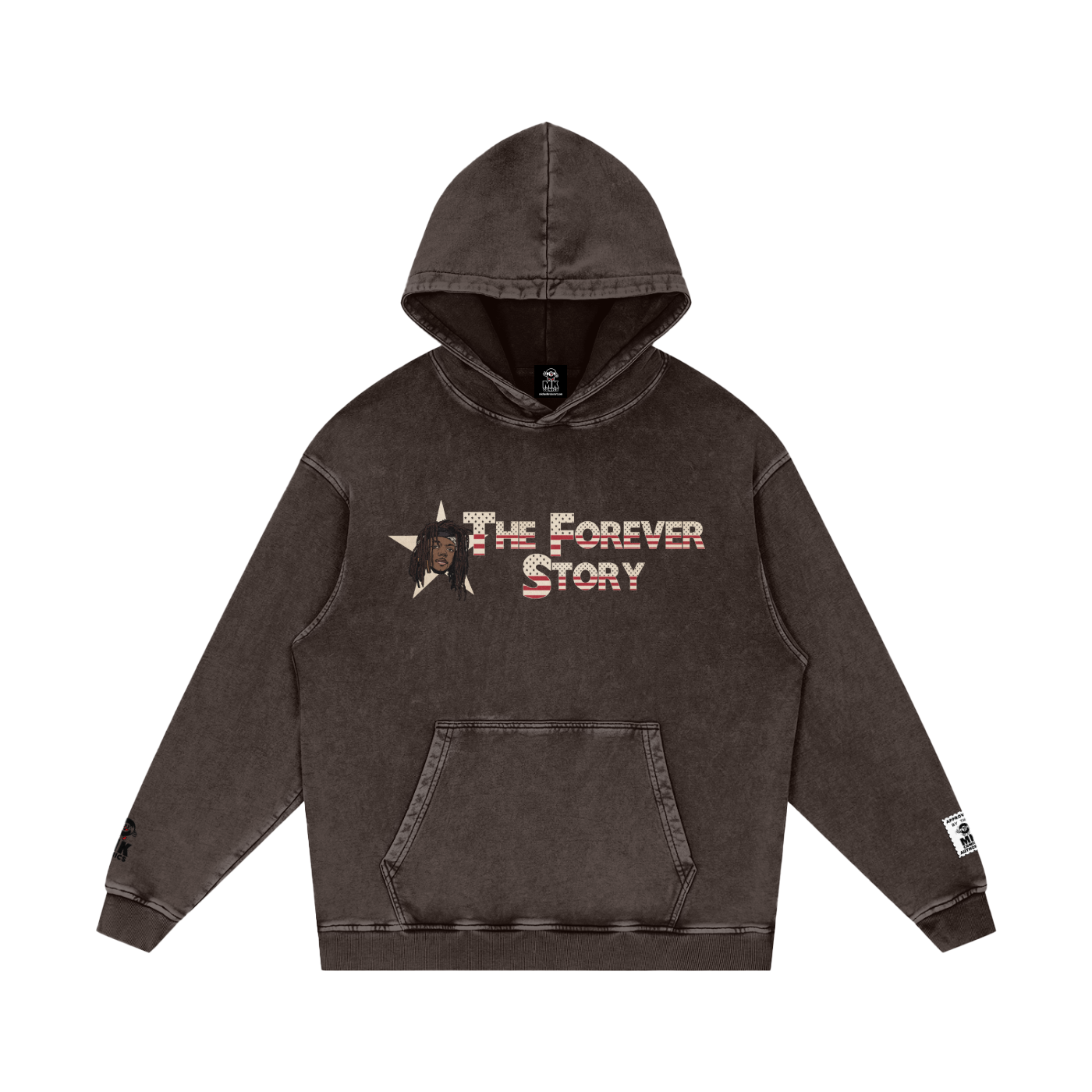 The Forever Story - Snow Washed Loose Cotton Hoodie