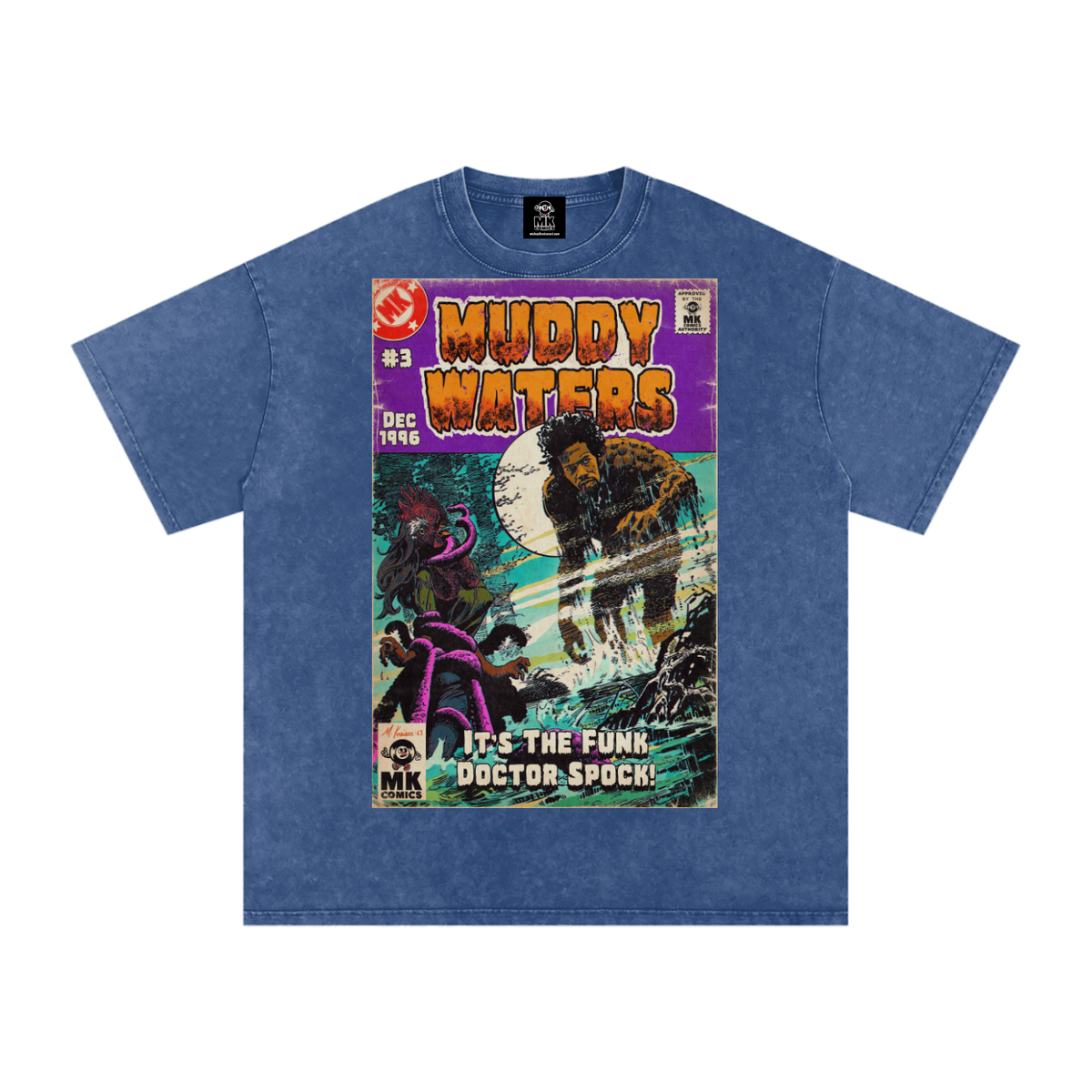 Muddy Waters - Snow Washed Oversized Cotton T-Shirt
