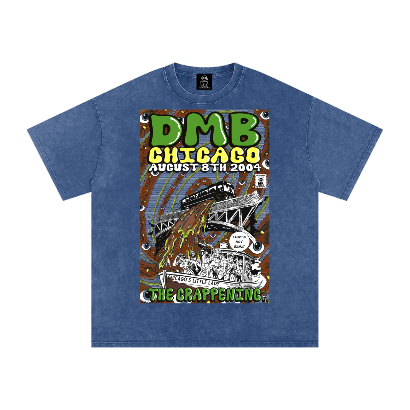 The Crappening - Snow Washed Oversized Cotton T-Shirt