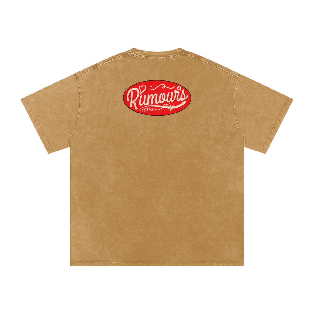 Rumours - Snow Washed Oversized Cotton T-Shirt