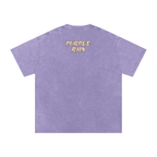Purple Rain - Snow Washed Oversized Cotton T-Shirt
